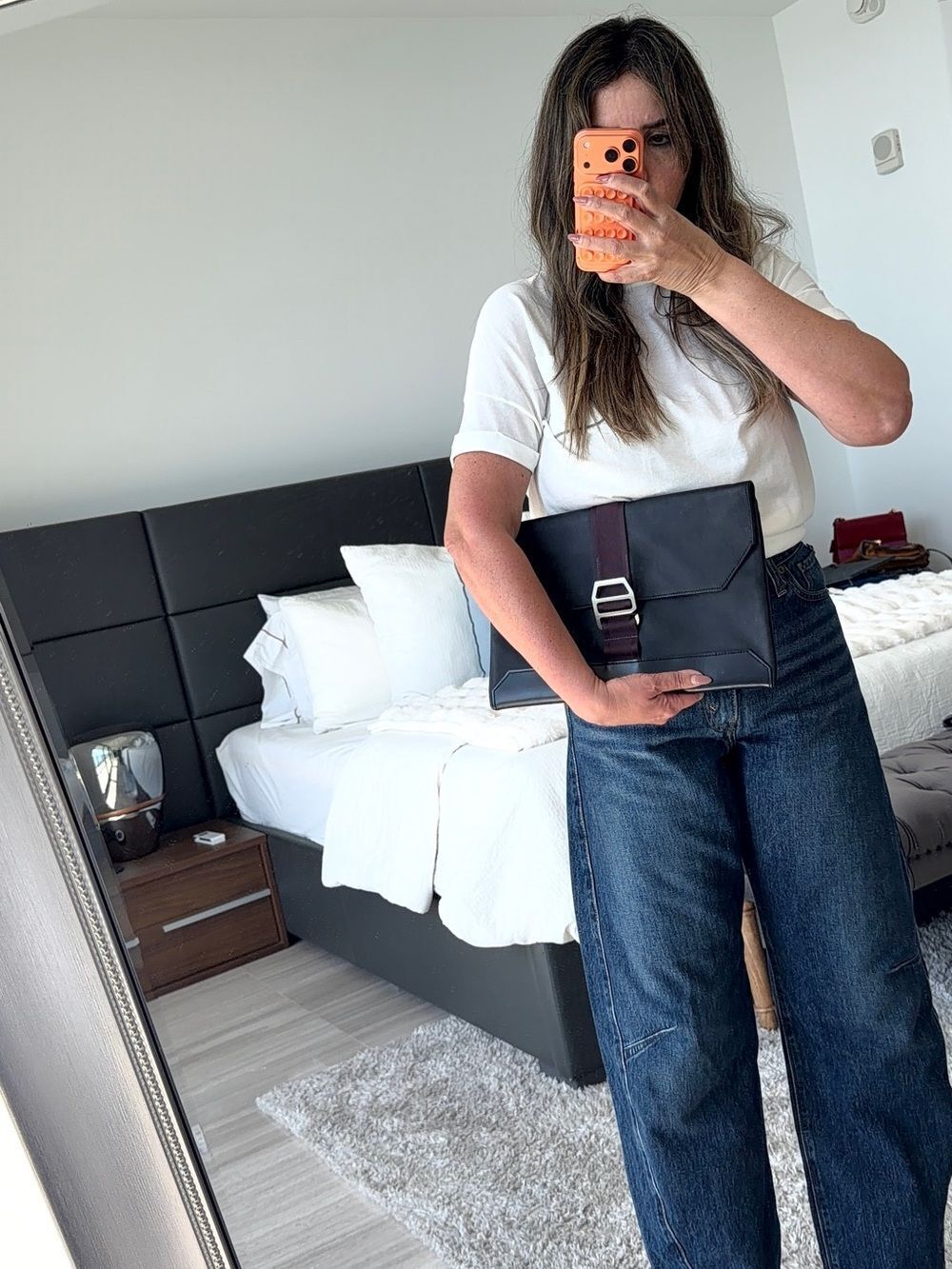 Hermes CitySlide Indigo Clutch